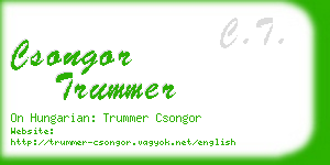 csongor trummer business card